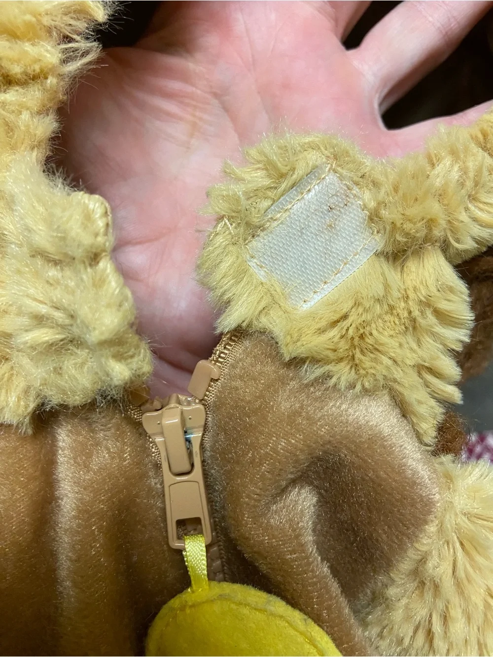 Going Wild Baby Lion Costume Vest Hooded Plush Fuzzy 12M Halloween TrickorTreat